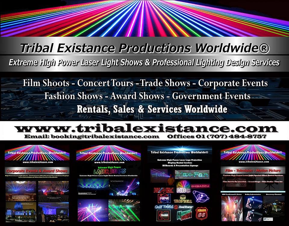 Tribal Existance Productions Worldwide Extreme Lasers and Lighting Design cover